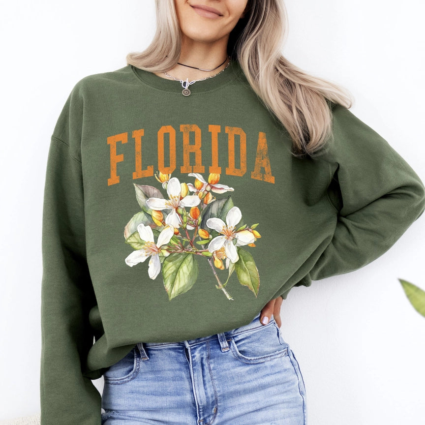 Pre-Order Floria State Flower Crew Neck