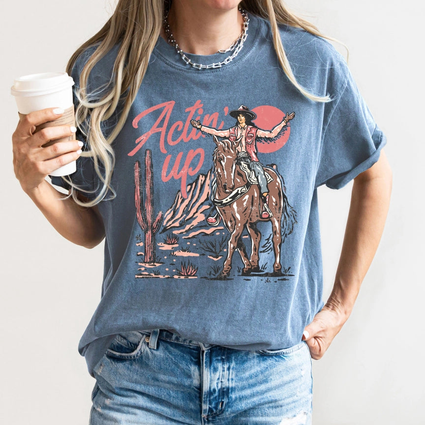 Pre-Order Western Actin Up Graphic Tee