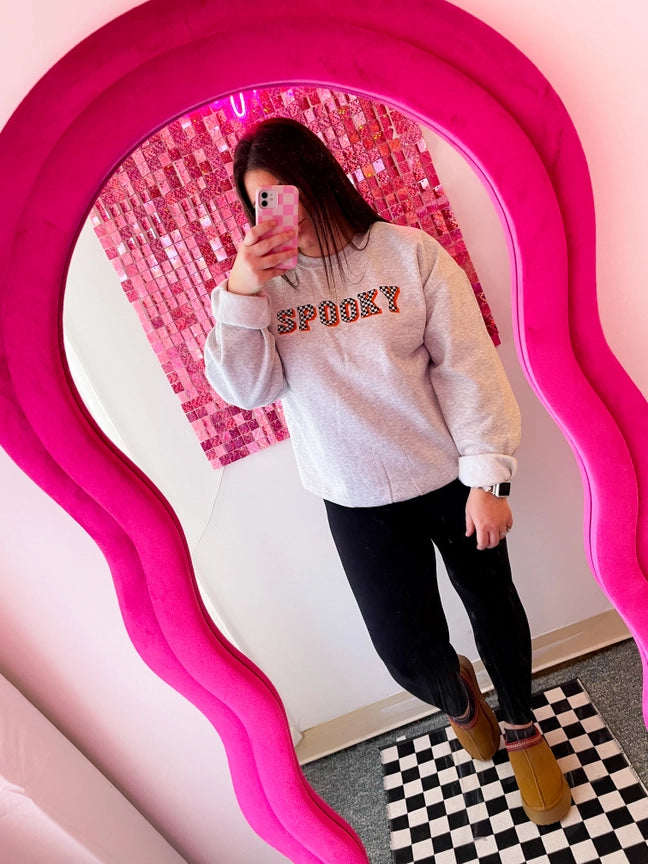Pre-Order Embroidered Spooky Crew Neck