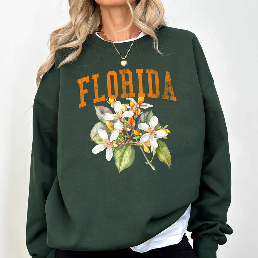 Pre-Order Floria State Flower Crew Neck