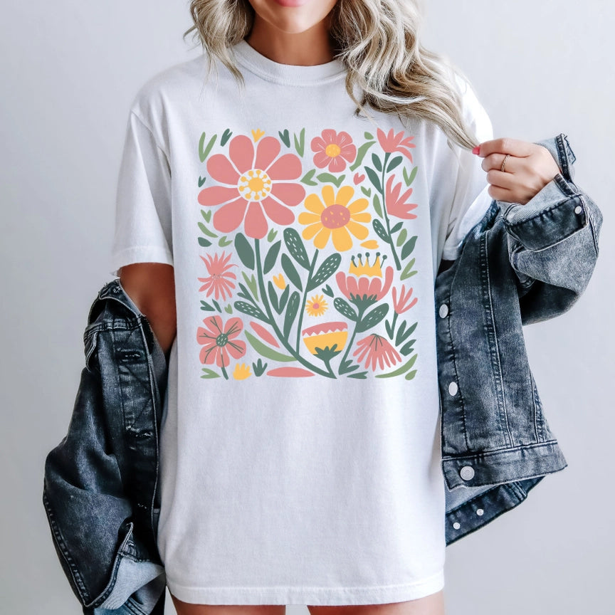 Pre-Order Boho Floral Graphic Tee