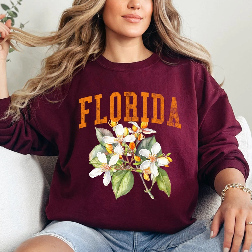 Pre-Order Floria State Flower Crew Neck