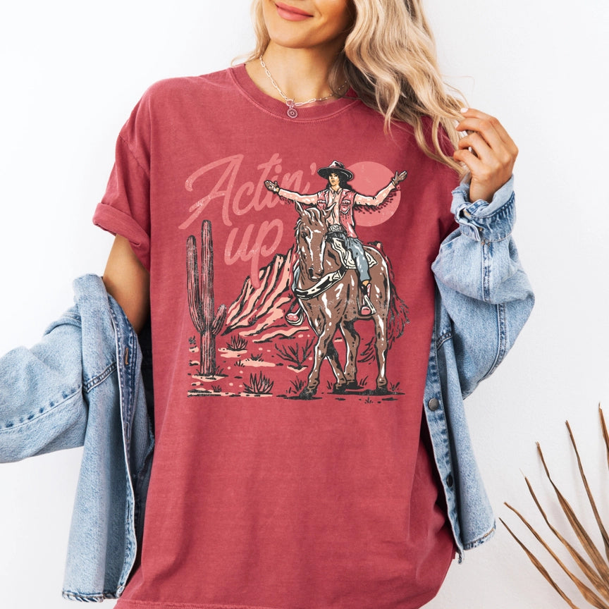 Pre-Order Western Actin Up Graphic Tee