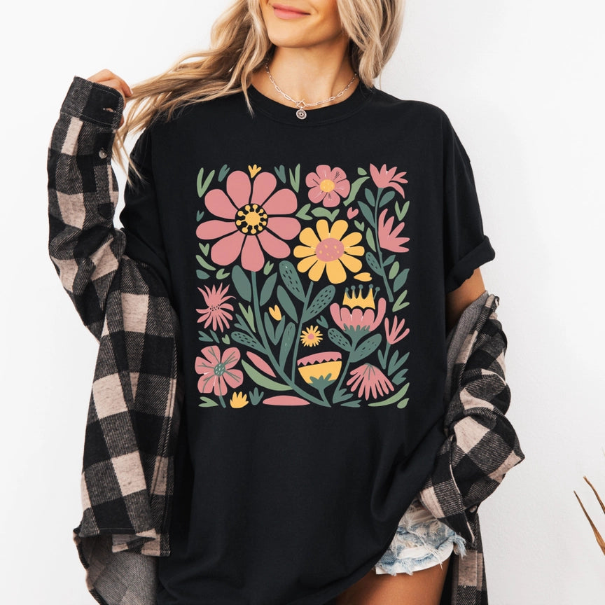 Pre-Order Boho Floral Graphic Tee