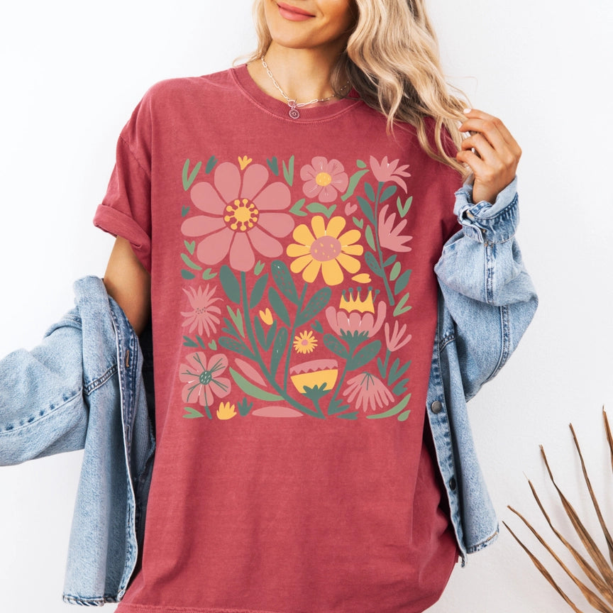 Pre-Order Boho Floral Graphic Tee