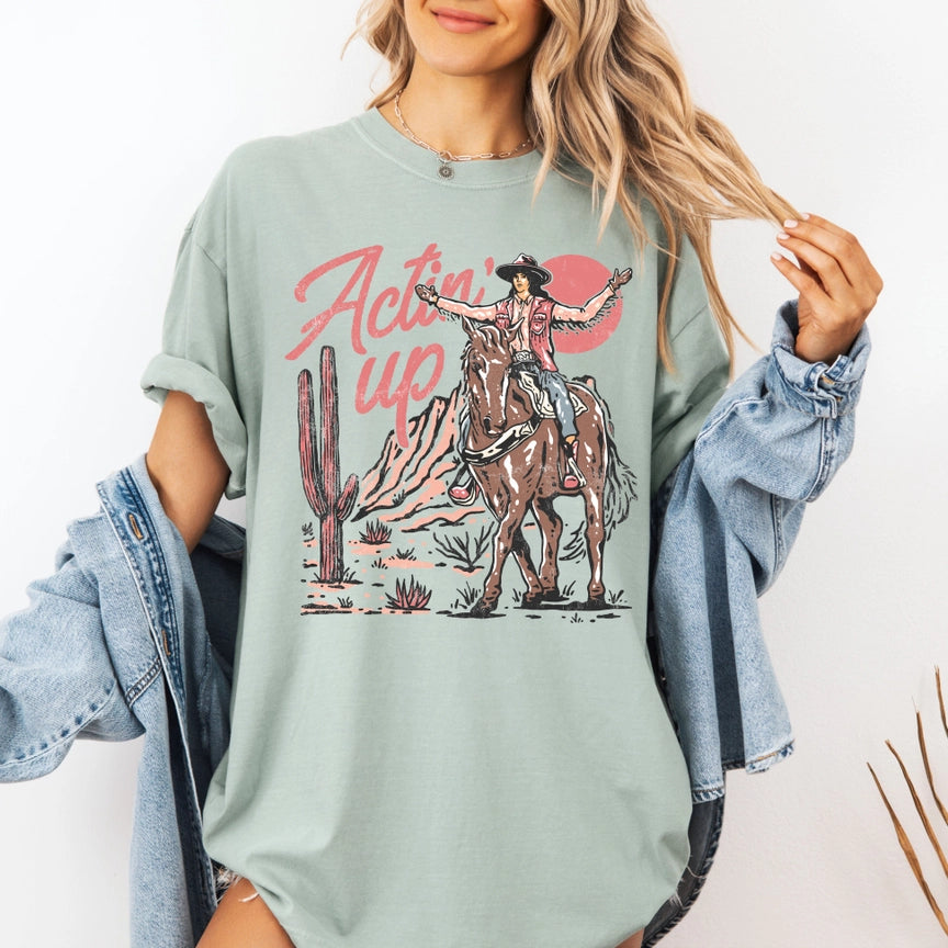 Pre-Order Western Actin Up Graphic Tee