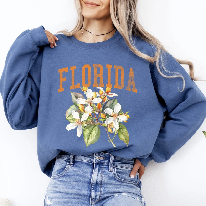 Pre-Order Floria State Flower Crew Neck