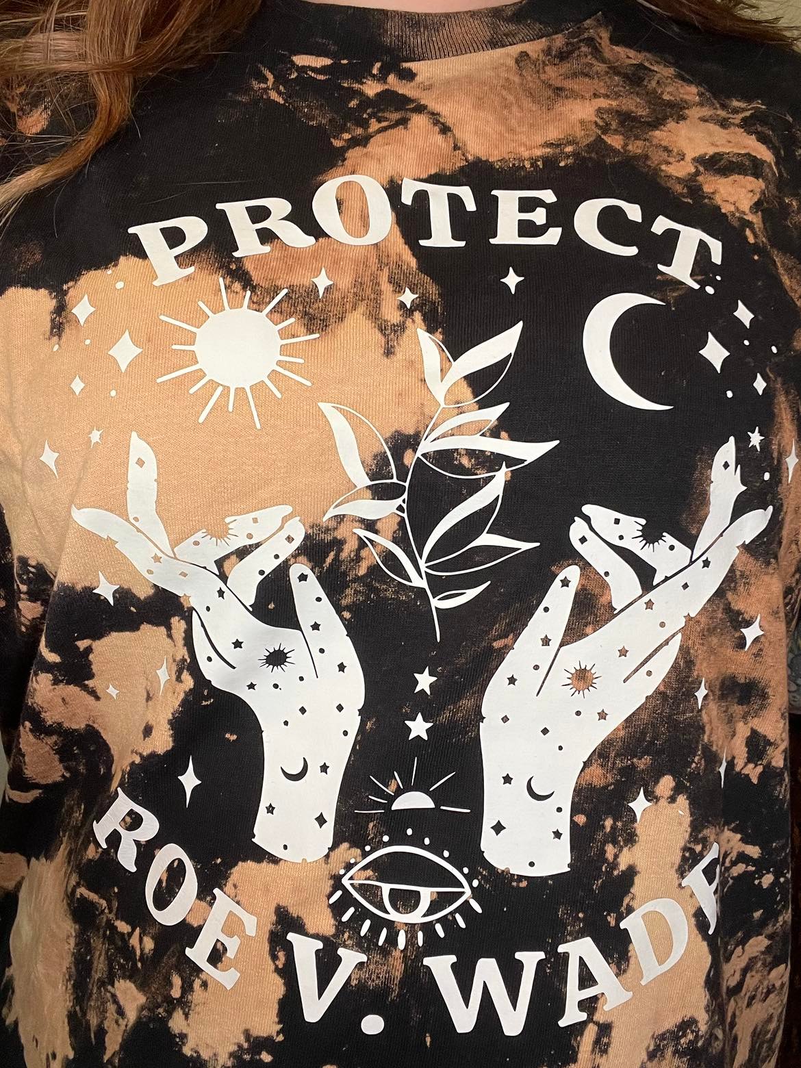Protect Roe V Wade Bleached Graphic Tee