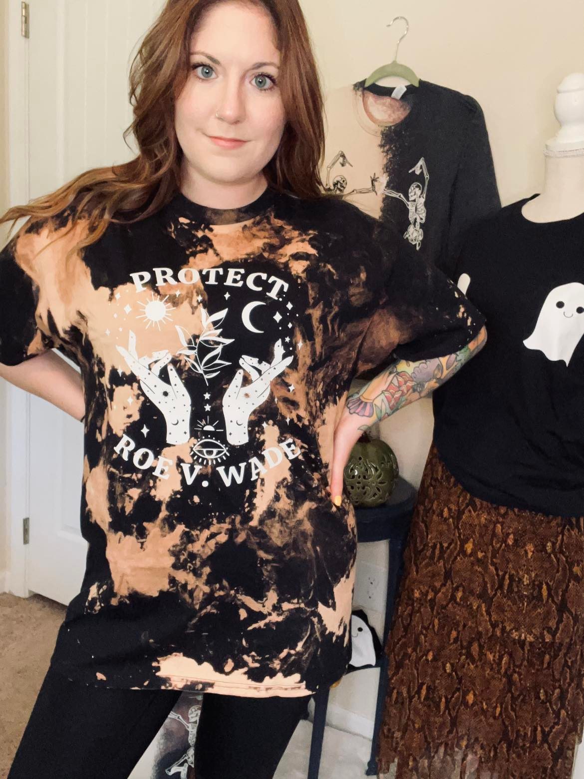 Protect Roe V Wade Bleached Graphic Tee