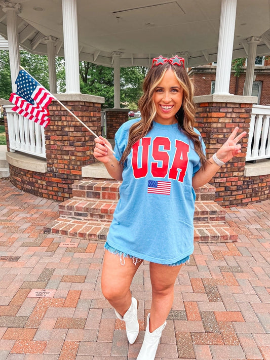 Pre-Order USA Flag Graphic Tee