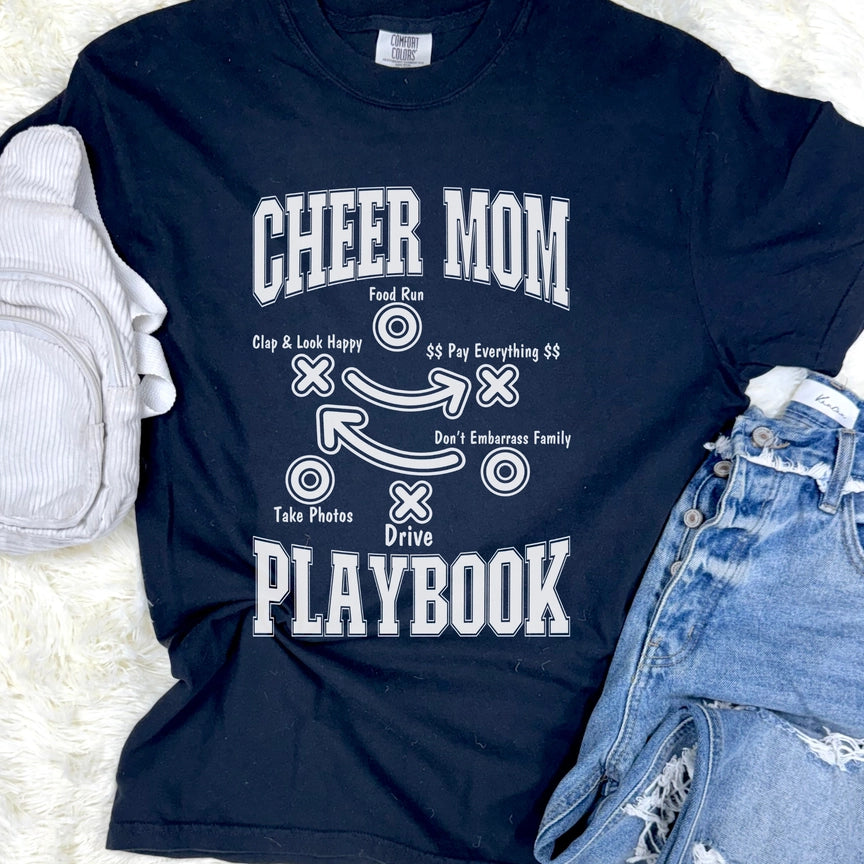 Pre-Order Cheer Mom Playbook Graphic Tee