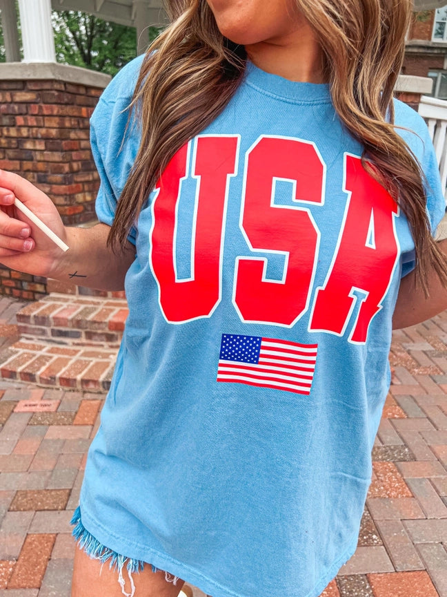 Pre-Order USA Flag Graphic Tee