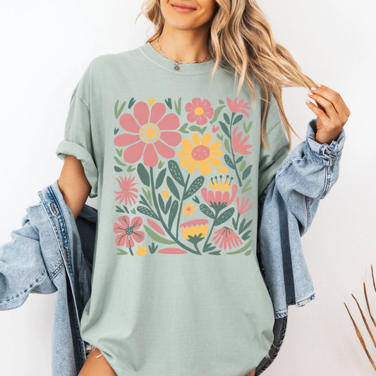 Pre-Order Boho Floral Graphic Tee