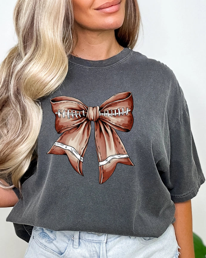 Pre-Order Football Bow Graphic Tee