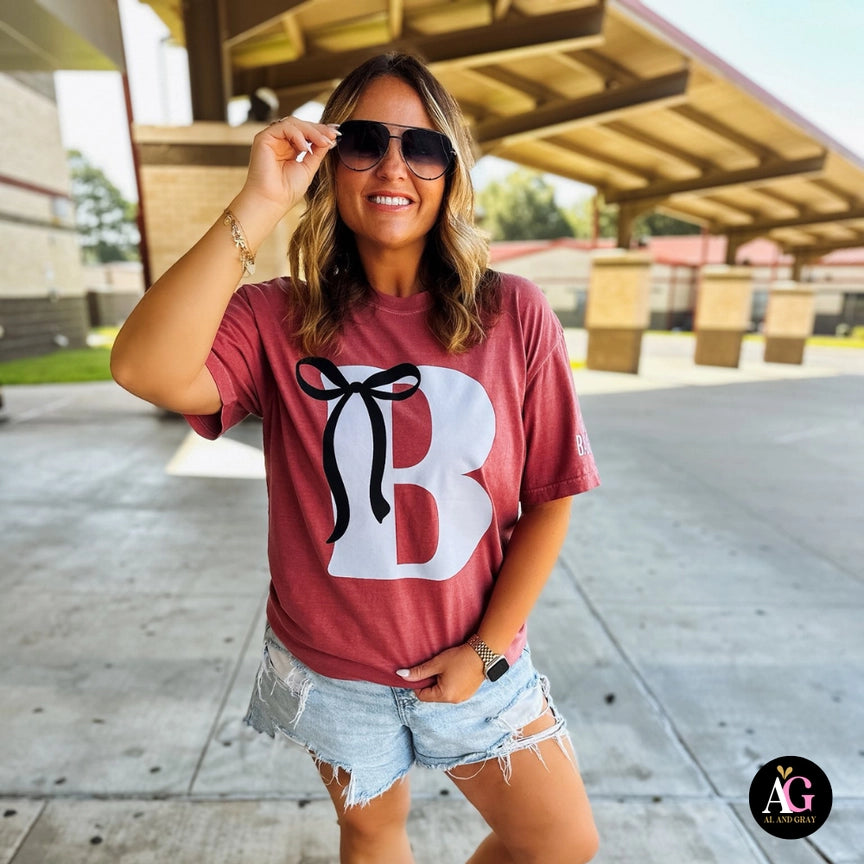Pre-Order Custom School Initial Graphic Tee