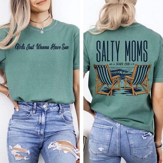 Pre-Order Salty Moms Beach Club Graphic Tee