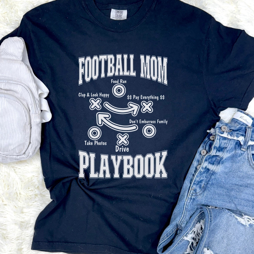 Pre-Order Football Mom Playbook Graphic Tee